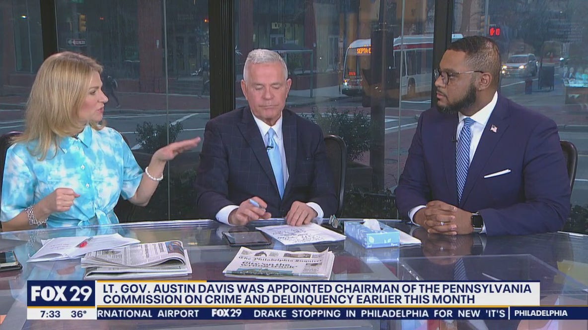 'Unacceptable': Pennsylvania Lt. Governor Austin Davis talks state's budget plan for gun violence